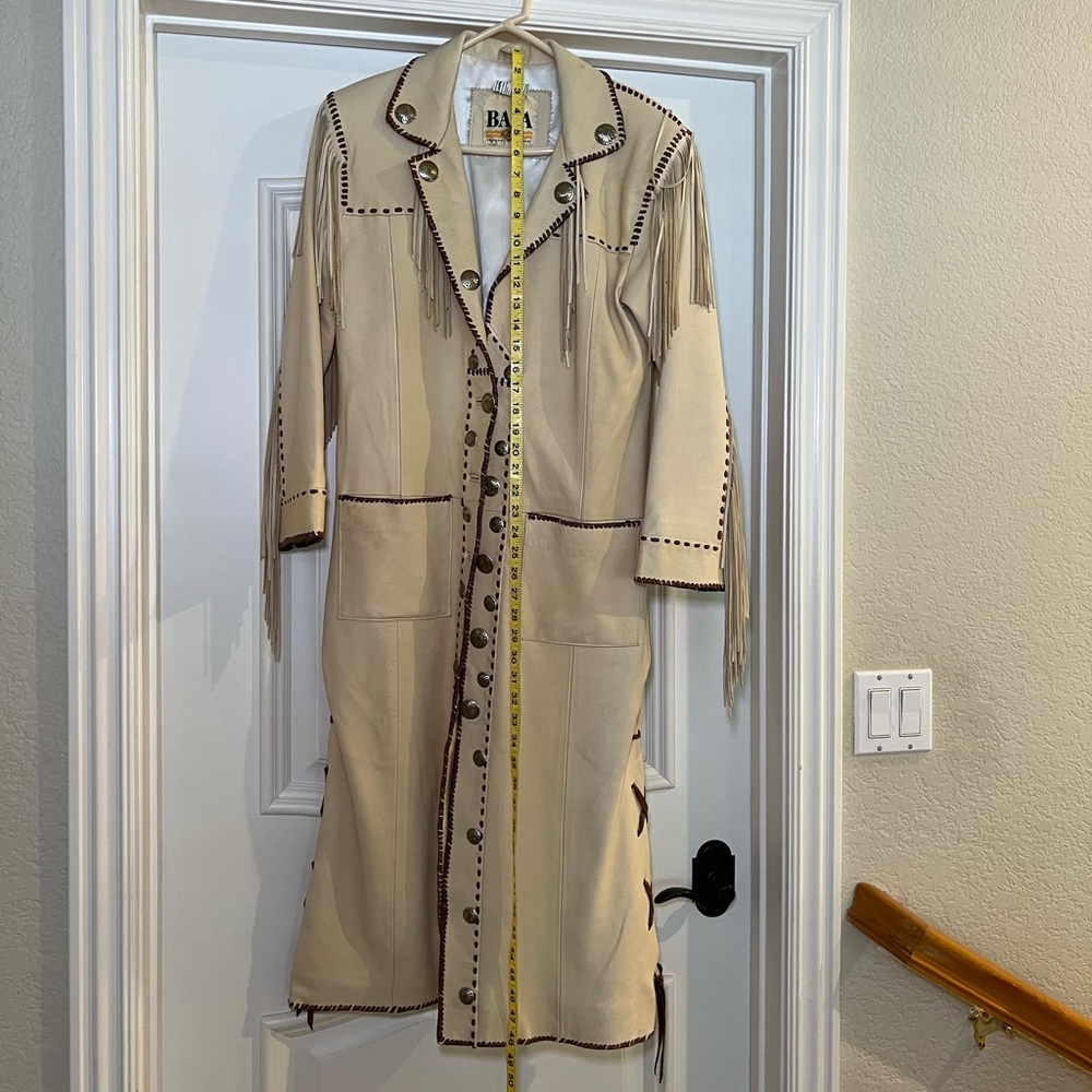 Baja Trading Company genuine leather trench